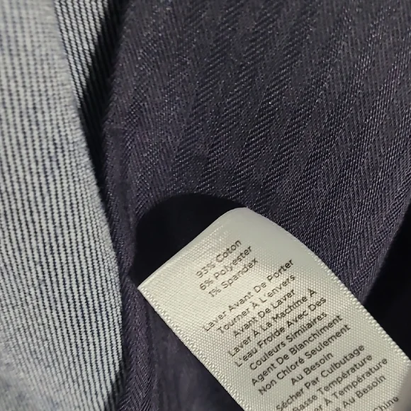 Talbots Dark Blue Button-Front‎ Pencil Skirt - Picture 7 of 12